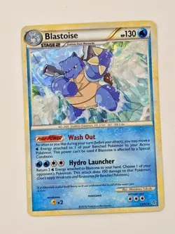 🇨🇦 Pokemon TCG Blastoise 13/95 Cracked Ice Holo HGSS Unleashed Card MP - Image 1