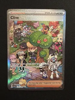Pokemon TCG Clive Special Illustration Rare Card Paldean Fates 236/091 - Image 1