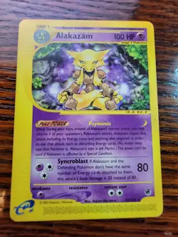 Pokemon Card Alakazam Non Holo 33/165 Rare Expedition Base Set (2002) - Image 1