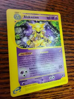 Pokemon Card Alakazam Non Holo 33/165 Rare Expedition Base Set (2002) - Image 2