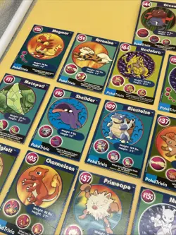 Lot of 34 Pokemon Poke Trivia Burger King Cards 1999! Mewtwo! - Image 3