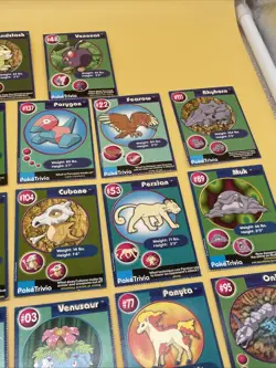 Lot of 34 Pokemon Poke Trivia Burger King Cards 1999! Mewtwo! - Image 5