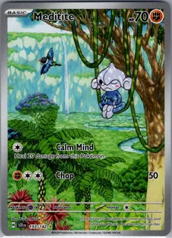 Meditite 153/142 SV07: Stellar Crown - Pokemon Card - NM - Image 1