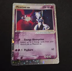 Pokemon Mewtwo EX TCG Holo Ultra Rare Card Ruby and Sapphire 101/109 - Image 1