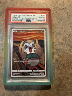 Pokemon Rowlet SM Promo Munch: A Retrospective Promo 290 PSA 10 2018 Card - Image 1