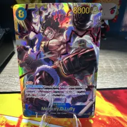 Bandai One Piece Card Game Monkey D. Luffy OP11-118 Secret Rare NM - Image 1