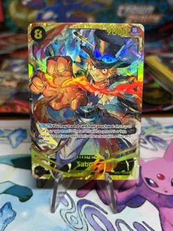 Sabo OP07-118 SEC - One Piece TCG - English Card Near-Mint Secret Rare - Image 1