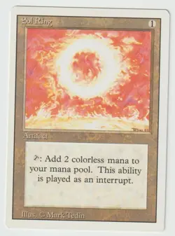 MAGIC THE GATHERING SOL RING REVISED EDITION MINT/NEAR MINT - Image 1