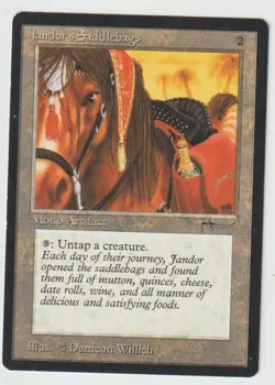 MAGIC THE GATHERING JANDOR'S SADDLE BAGS ARABIAN NIGHTS EDITION LIGHTLY PLAYED - Image 1