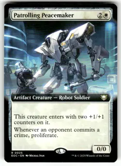 Patrolling Peacemaker (Extended Art) 25 NM MTG EOC Magic - Image 1