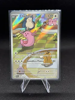 Pokemon TCG Chansey 187/167 Twilight Masquerade Illustration Rare Holo Card - Image 1