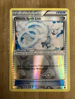 Pokemon TCG Altaria Spirit Link Fates Collide 91/124 Reverse Holo Uncommon LP - Image 1
