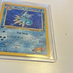 1st Edition Pokemon Misty's Seadra Gym Heroes 9/132 Holo Rare English - Image 3