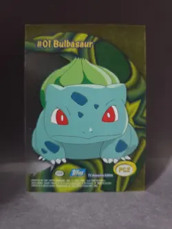 Bulbasaur #01 2000 Topps Pokemon TV Animation Edition Clear Card PC2 - Image 2