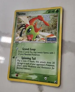Yanma 50/115 EX Unseen Forces Reverse Holo Rare Stamped Pokemon Card - Image 2