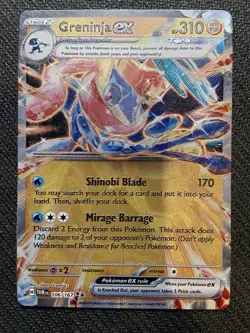 Greninja Ex 106/167 Twilight Masquerade Pokemon English Metal Gamestop Promo - Image 1