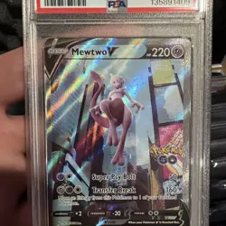 2022 MEWTWO V PSA 9 Pokemon Go 072/078 ALT FULL ART Alternative MINT #72 - Image 3
