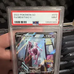 2022 MEWTWO V PSA 9 Pokemon Go 072/078 ALT FULL ART Alternative MINT #72 - Image 4