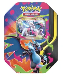 Pokemon Mega Charizard Tin (Mega Charizard X) IN HAND - Image 1