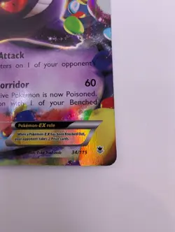 Pokemon Gengar EX 34/119 XY Phantom Forces Ultra Rare Holo - Image 4