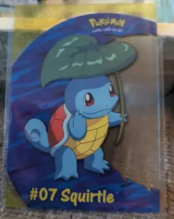 Squirtle #07 PC4 Clear TOPPS 1999 TV Animation Blue Logo acryllic Pokemon - Image 1