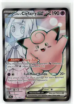 Lillie's Clefairy ex ⭐ 173/159 Holo Ultra Rare Journey Together 2025 Pokemon NM - Image 1