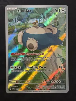 Pokemon Snorlax 151 Sealed Promo 051 SV Scarlet & Violet ETB Promo - Image 1