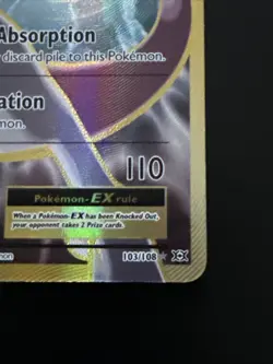 Pokemon Mewtwo EX XY Evolutions Full Art Holo 103/108 Ultra Rare LP LIGHT PLAY - Image 4