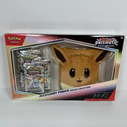 Pokemon TCG Prismatic Evolutions Accessory Pouch Special Collection Box - Image 1