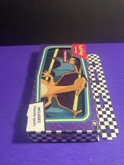Pokemon TCG 2024 Back To School CHARIZARD Pencil Tin 2 Sealed Booster Packs - Image 3