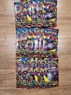 18x Pokemon Mega Evolution Booster Pack, New Sealed - Image 1