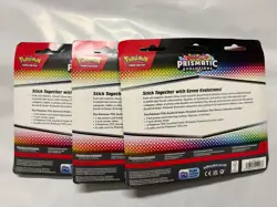 Pokemon TCG Prismatic Evolutions Tech Sticker (Set of 3) Collection Booster Pack - Image 2