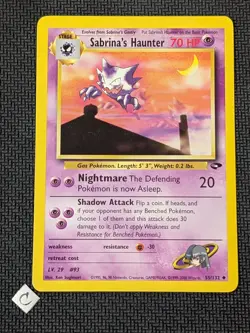 Sabrina’s Haunter 55/132 - Gym Challenge Unlimited Pokemon TCG NM - Image 1