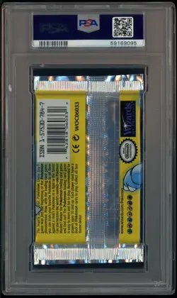 1999 Pokemon WOTC Shadowless Base Foil Booster Pack Blastoise Art PSA 10 - Image 3