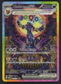 2025 Pokemon PRE EN Special Illustration Rare #161 Umbreon ex " PACK FRESH " - Image 1
