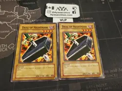 2X Trial of Nightmare - LOB-012 - Common Unlimited LP - YUGIOH A+ - Image 1