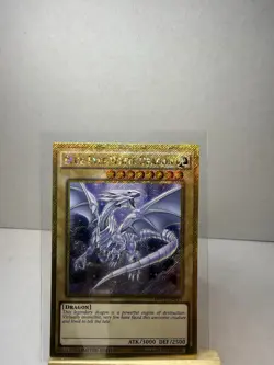 Yu-Gi-Oh! Blue-Eyes White Dragon MVP1-ENGV4 Gold Secret Rare ATK/3000 DEF/2500 - Image 1