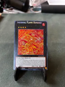 Yugioh Infernal Flame Banshee MP24-EN120 Name Shift Secret Misprint Error - Image 1