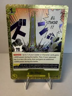 El Thor (JOLLY ROGER FOIL) OP05-114 ONE PIECE Card The Best PRB-01English - Image 1