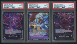 2025 One Piece EN 2nd Anniversary Set Sequential Set of (9) PSA 10 w/ 061 Luffy - Image 5