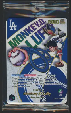 One Piece Promotion Monkey.D.Luffy Dodgers X One Piece Night EB02-010 Sealed - Image 1