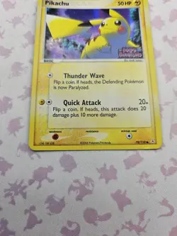 Pokemon TCG 2006 Pikachu Holon Phantoms Reverse Holo Foil Card 78/110 EX - Image 4