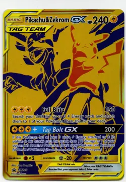 Pokemon TCG Pikachu & Zekrom GX SM248 Holo Promo Card - Image 1