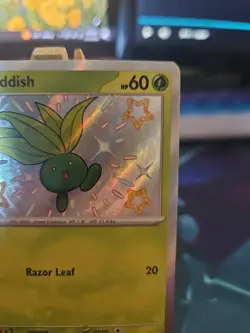 Pokemon TCG Oddish Baby Shiny Paldean Fates Scarlet & Violet Card 092/091 NM - Image 3