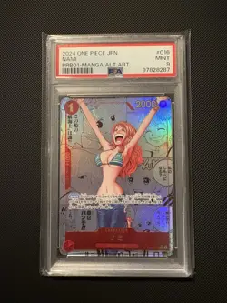 2024 One Piece Nami Manga Alt Art PRB01-016 Japanese PSA 9 Mint Card - Image 1