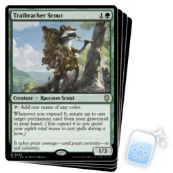 TRAILTRACKER SCOUT X4 Bloomburrow: Commander Magic MTG MINT CARD - Image 1