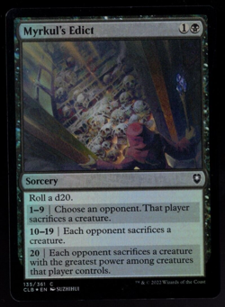 Myrkul's Edict 135/361 Common Foil Baldur's Gate Magic The Gathering NM - Image 1