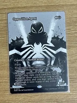 Opposition Agent Borderless MTG Spider-Man NM Condition - Image 1