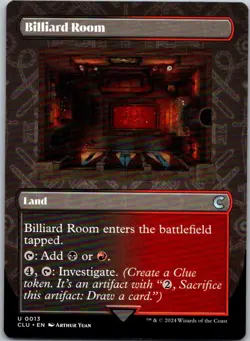 Magic the Gathering Billiard Room Borderless Ravnica Clue Edition MTG Free Ship! - Image 1