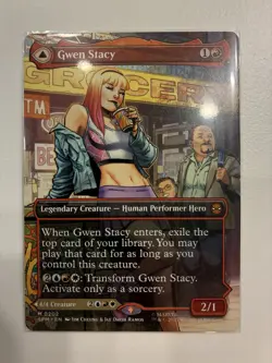 MTG Gwen Stacy/Ghost Spider Borderless Marvel's Spider-Man NM ENG NonHolo M 0202 - Image 1